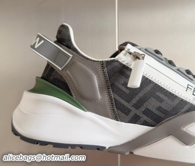 Low Price Fendi Flow Sneakers F820KL Grey 101502