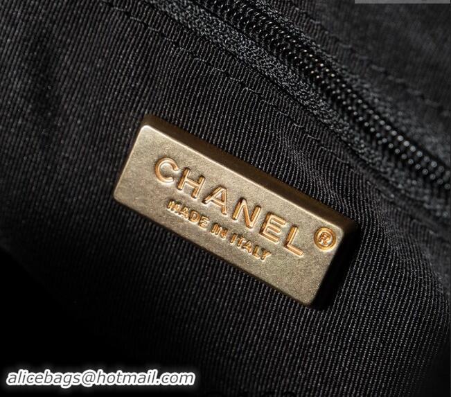 Good Looking Chanel Grained Calfskin Hobo bag CH110704 Black 2024