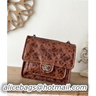 Reasonable Price Chanel Vintage Calfskin Flap Bag AS2225 Brown 2024