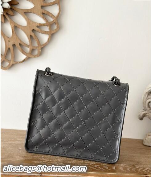 Trendy Design Chanel Vintage Calfskin Flap Bag AS2225 Grey 2024