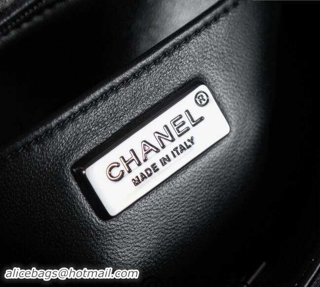 Buy Discount Chanel Embroidered Satin & Sequins Classic Mini Flap Bag with Bloom A69900 Black