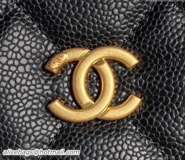 Well Crafted Chanel Grained Shiny Calfskin Medium Bowling bag AS5138 2024