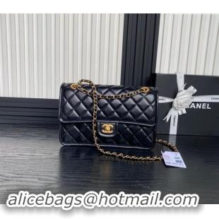 Trendy Design Chanel Shiny Crumpled Calfskin Large Flap bag AS5145 Black 2024