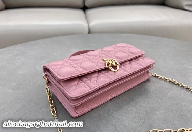 Top Quality Dior My Dior Mini Bag in Cannage Lambskin with Pearl 0980 Aged Pink