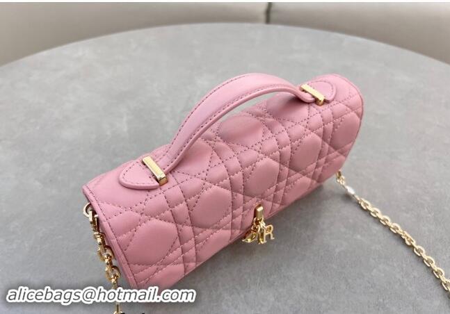 Top Quality Dior My Dior Mini Bag in Cannage Lambskin with Pearl 0980 Aged Pink