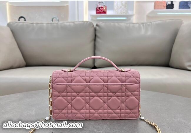 Top Quality Dior My Dior Mini Bag in Cannage Lambskin with Pearl 0980 Aged Pink