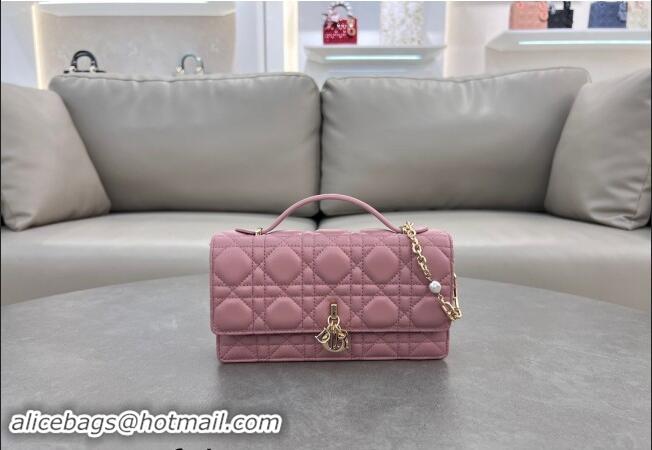 Top Quality Dior My Dior Mini Bag in Cannage Lambskin with Pearl 0980 Aged Pink