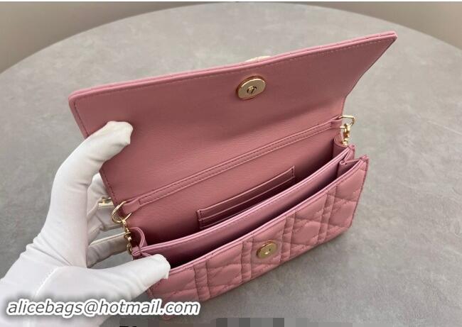 Top Quality Dior My Dior Mini Bag in Cannage Lambskin with Pearl 0980 Aged Pink