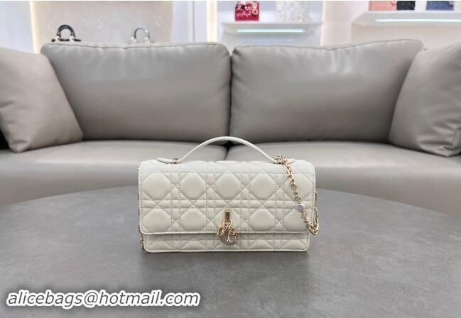 Grade Design Dior My Dior Mini Bag in Cannage Lambskin with Pearl 0980 White