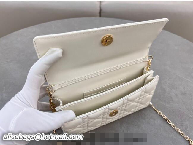 Grade Design Dior My Dior Mini Bag in Cannage Lambskin with Pearl 0980 White