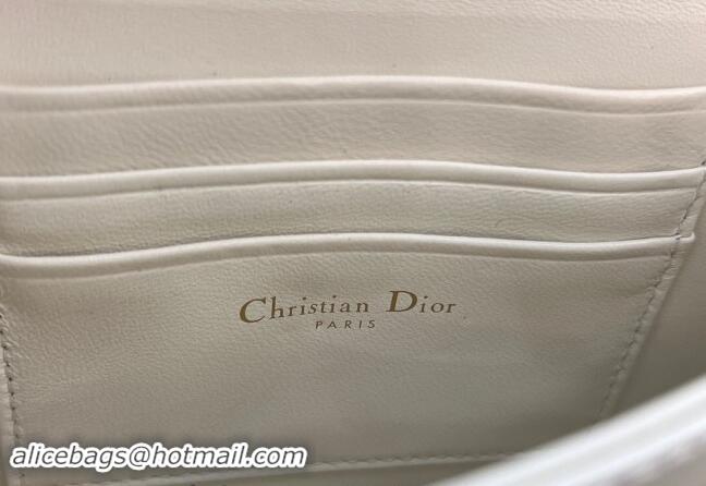 Grade Design Dior My Dior Mini Bag in Cannage Lambskin with Pearl 0980 White