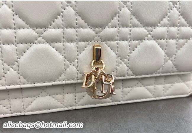 Grade Design Dior My Dior Mini Bag in Cannage Lambskin with Pearl 0980 White