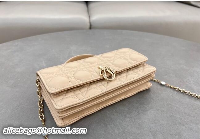 Good Quality Dior My Dior Mini Bag in Cannage Lambskin with Pearl 0980 Light Beige