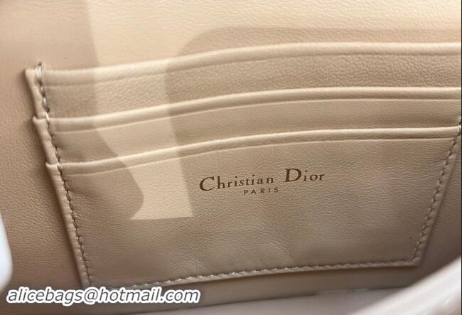 Good Quality Dior My Dior Mini Bag in Cannage Lambskin with Pearl 0980 Light Beige