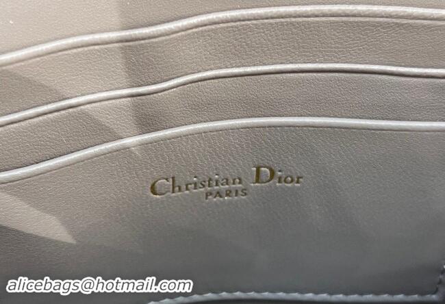 Best Product Dior My Dior Mini Bag in Cannage Lambskin with Pearl 0980 Taupe Grey