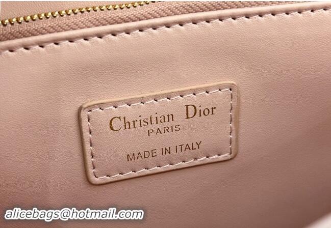 Best Quality Dior My Dior Top Handle Bag in Cannage Lambskin 0997 Blush Pink 2024