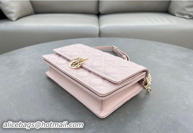 Best Quality Dior My Dior Top Handle Bag in Cannage Lambskin 0997 Blush Pink 2024