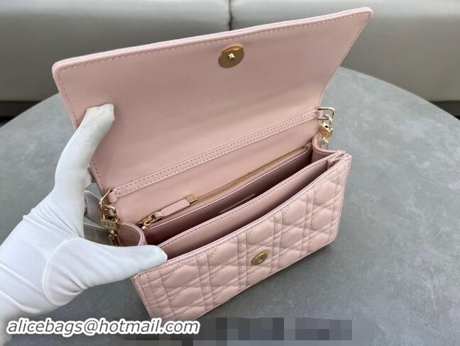 Best Quality Dior My Dior Top Handle Bag in Cannage Lambskin 0997 Blush Pink 2024