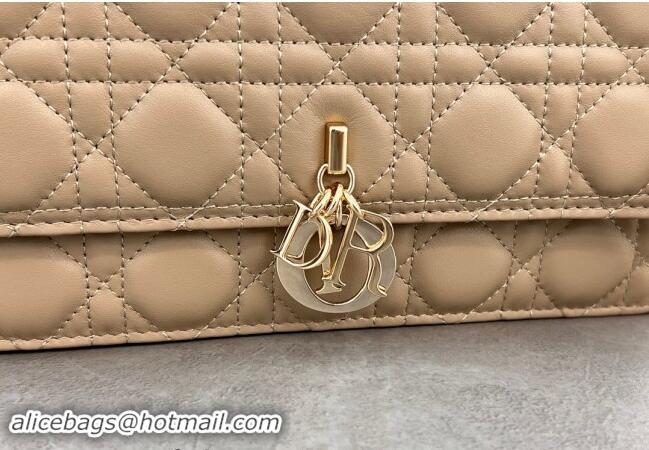 Best Price Dior My Dior Top Handle Bag in Cannage Lambskin 0997 Biscuits Beige 2024