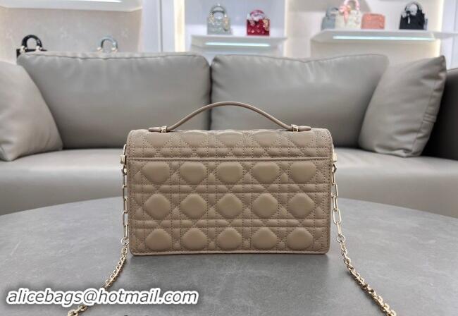 Best Price Dior My Dior Top Handle Bag in Cannage Lambskin 0997 Biscuits Beige 2024