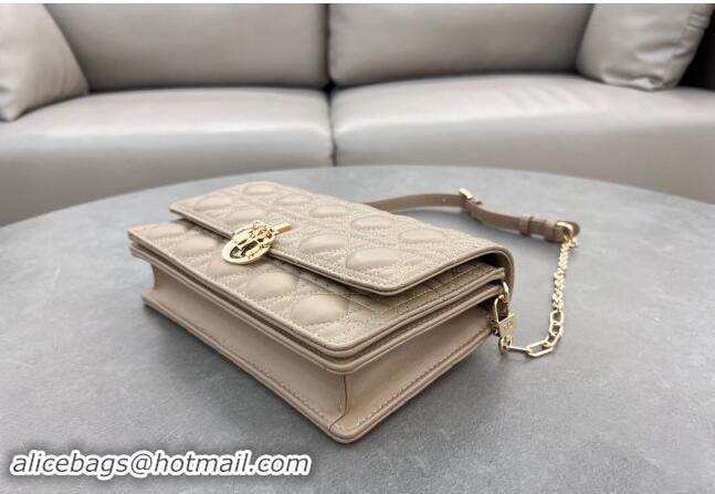 Best Price Dior My Dior Top Handle Bag in Cannage Lambskin 0997 Biscuits Beige 2024