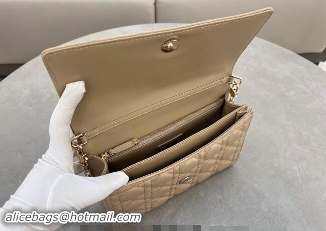 Best Price Dior My Dior Top Handle Bag in Cannage Lambskin 0997 Biscuits Beige 2024