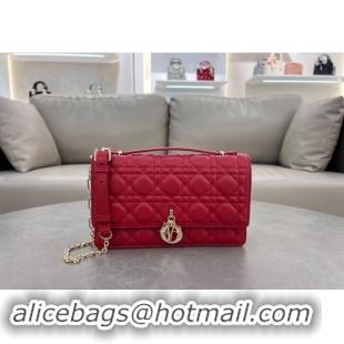 New Fashion Dior My Dior Top Handle Bag in Cannage Lambskin 0997 Red 2024