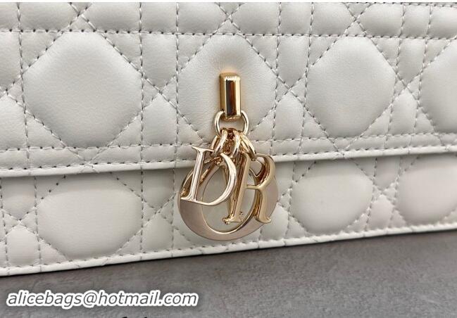 Unique Style Dior My Dior Top Handle Bag in Cannage Lambskin 0997 White 2024