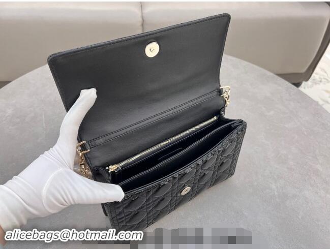 New Design Dior My Dior Top Handle Bag in Patent Cannage Calfskin 0997 Black 2024