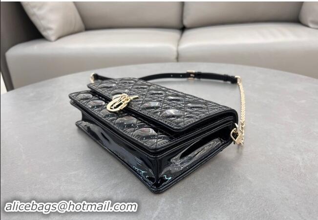 New Design Dior My Dior Top Handle Bag in Patent Cannage Calfskin 0997 Black 2024