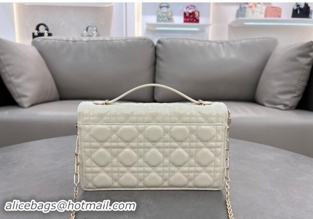 Grade Quality Dior My Dior Top Handle Bag in Patent Cannage Calfskin 0997 White 2024