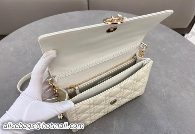 Grade Quality Dior My Dior Top Handle Bag in Patent Cannage Calfskin 0997 White 2024