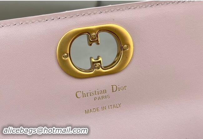 Super Quality Dior Miss Caro Pouch with Chain in Macrocannage Lambskin 5225 Light Pink 2024