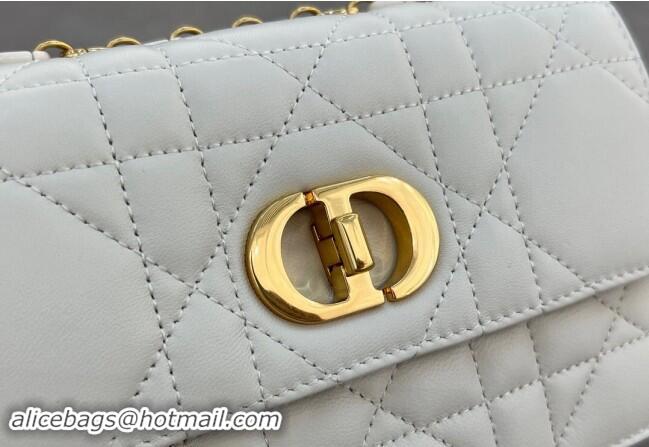 Unique Style Dior Miss Caro Mini bag in Macrocannage Lambskin 5169 White 2024