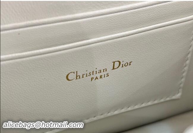 Unique Style Dior Miss Caro Mini bag in Macrocannage Lambskin 5169 White 2024