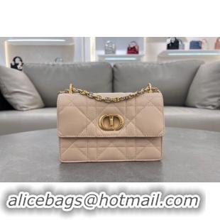 Most Popular Dior Miss Caro Mini bag in Macrocannage Lambskin 5169 Light Beige 2024