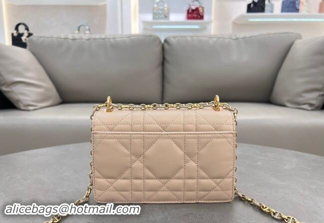 Most Popular Dior Miss Caro Mini bag in Macrocannage Lambskin 5169 Light Beige 2024