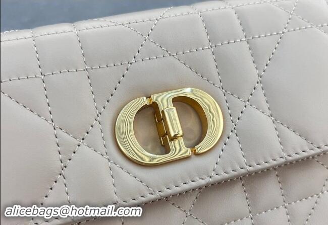 Most Popular Dior Miss Caro Mini bag in Macrocannage Lambskin 5169 Light Beige 2024