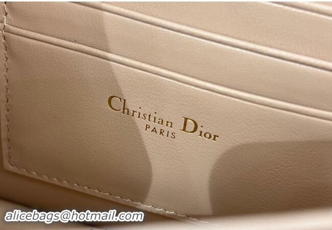 Most Popular Dior Miss Caro Mini bag in Macrocannage Lambskin 5169 Light Beige 2024