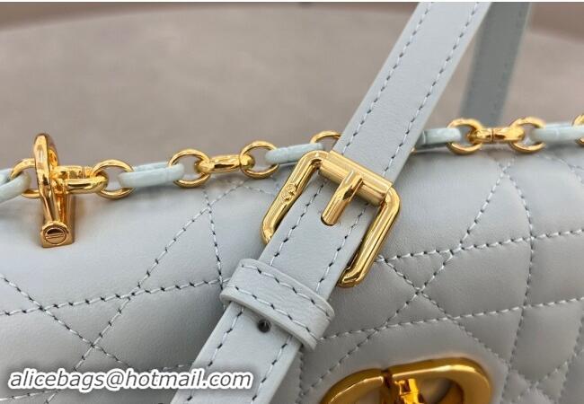 Low Cost Dior Miss Caro Mini bag in Macrocannage Lambskin 5169 Lake Blue 2024