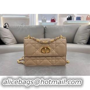 Best Grade Dior Miss Caro Mini bag in Macrocannage Lambskin 5169 Biscuits Beige 2024