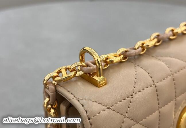 Best Grade Dior Miss Caro Mini bag in Macrocannage Lambskin 5169 Biscuits Beige 2024