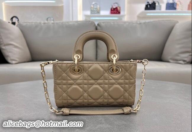 Promotional Dior Micro Lady D-Joy Bag in Cannage Lambskin S0910 Biscuits Beige 2024