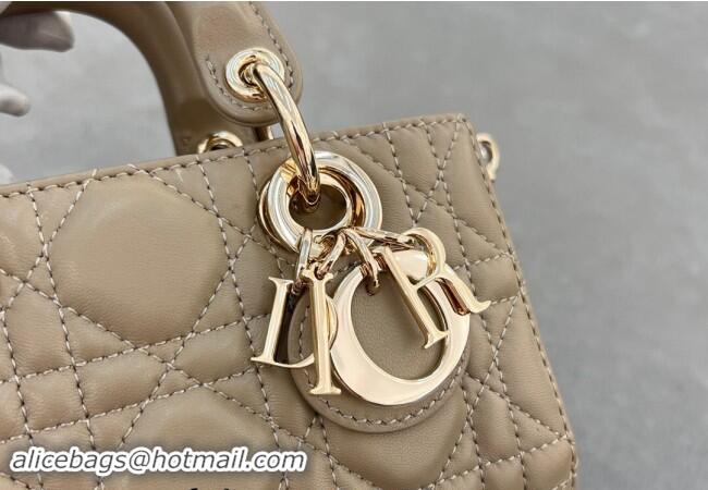 Promotional Dior Micro Lady D-Joy Bag in Cannage Lambskin S0910 Biscuits Beige 2024