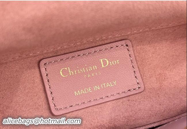 Modern Grade Dior Micro Lady D-Joy Bag in Cannage Lambskin S0910 Aged Pink 2024