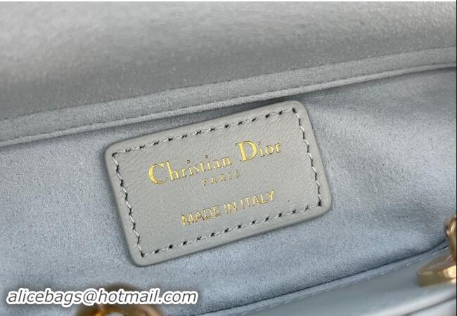 Big Discount Dior Micro Lady D-Joy Bag in Cannage Lambskin S0910 Lake Blue 2024