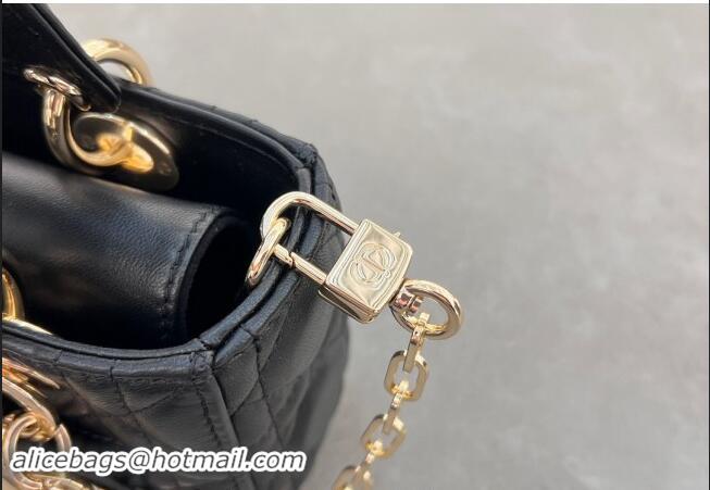 Cheapest Dior Micro Lady D-Joy Bag in Cannage Lambskin S0910 Black 2024