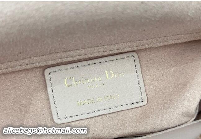 Pretty Style Dior Micro Lady D-Joy Bag in Cannage Lambskin S0910 Blush Pink 2024