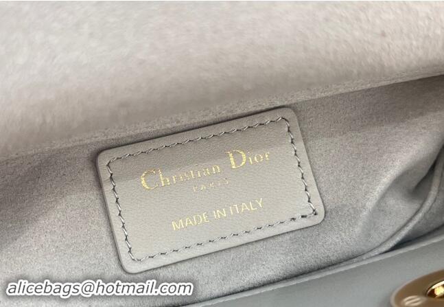 Classic Cheap Dior Micro Lady D-Joy Bag in Cannage Lambskin S0910 Cloud Grey 2024