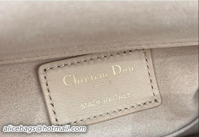 Cheap Price Dior Micro Lady D-Joy Bag in Cannage Lambskin S0910 Light Beige 2024